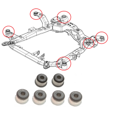 Сайлентблоки балки (передньої) Opel Astra H 2004 -2014