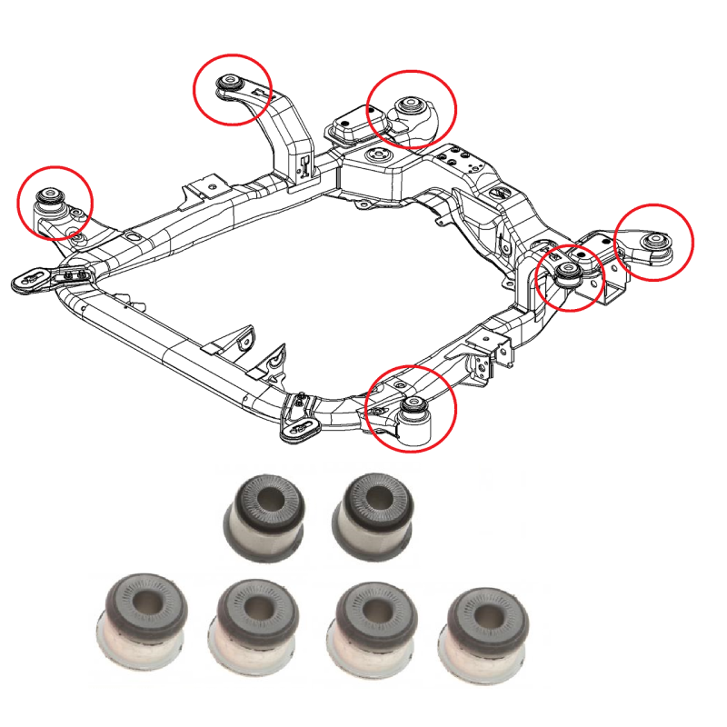 Сайлентблоки балки (передньої) Opel Astra H 2004 -2014