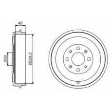 Гальмівний барабан Opel CORSA D 2006-2011