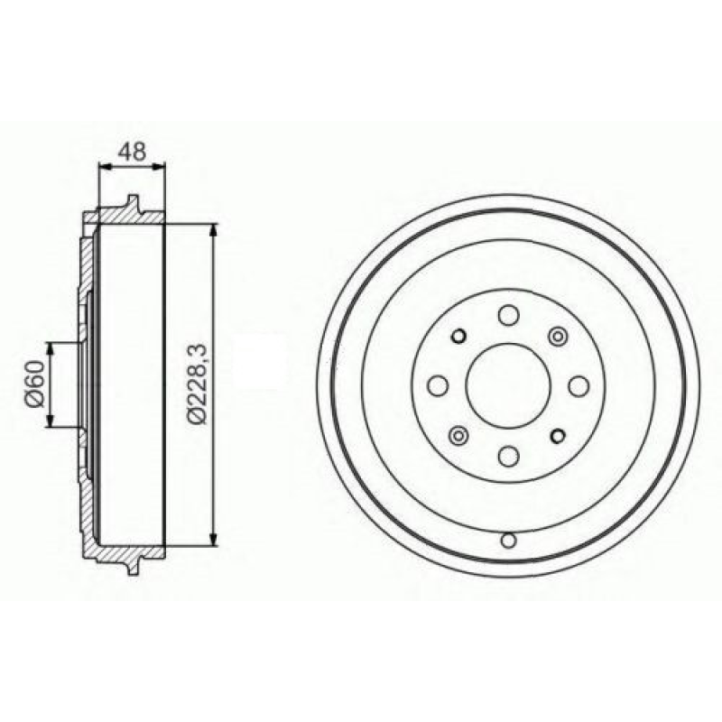 Гальмівний барабан Opel CORSA D 2006-2011