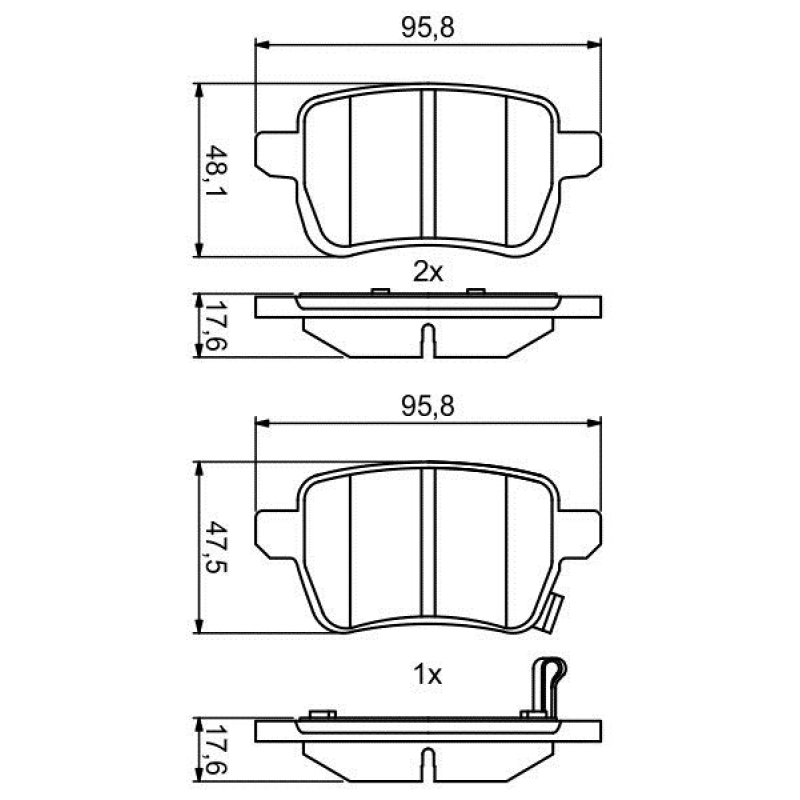 Гальмівні колодки передні Opel CORSA E 2014-2019
