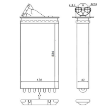 Радіатор пічки Opel OMEGA B 2.0-3.0 1994-2003